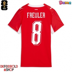 Schweiz Remo Freuler #8 Hjemmebanetrøje Dame VM 2026 Kort ærmer